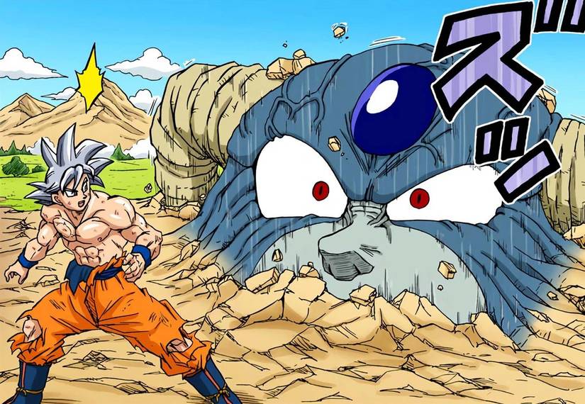 Ultra Instinct Goku and Planet Moro