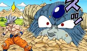 Ultra Instinct Goku and Planet Moro