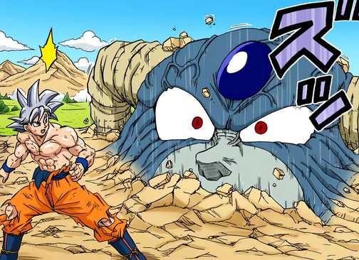 Ultra Instinct Goku and Planet Moro