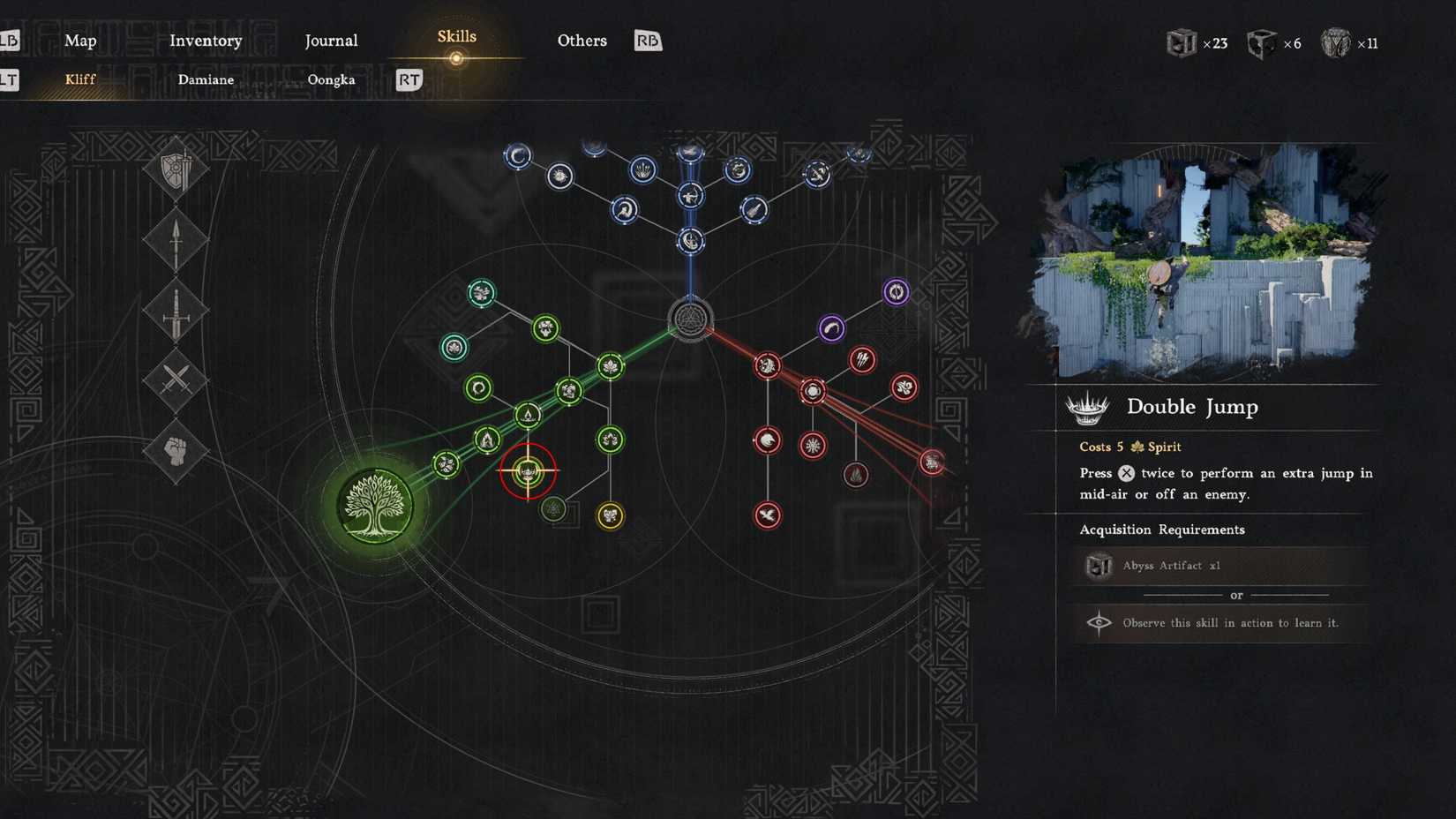Unlock Double Jump by Skill Tree Crimson Desert