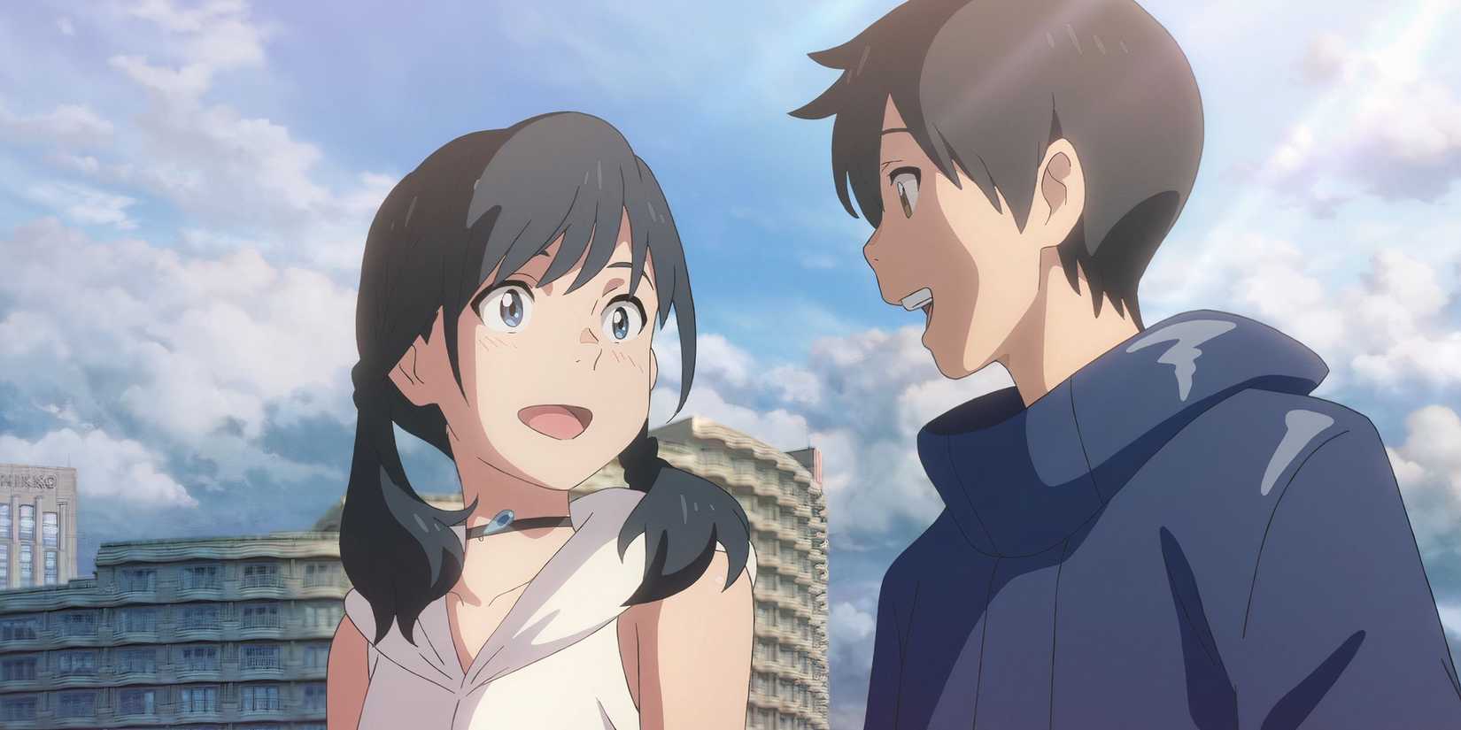 The main characters of Weathering With You.