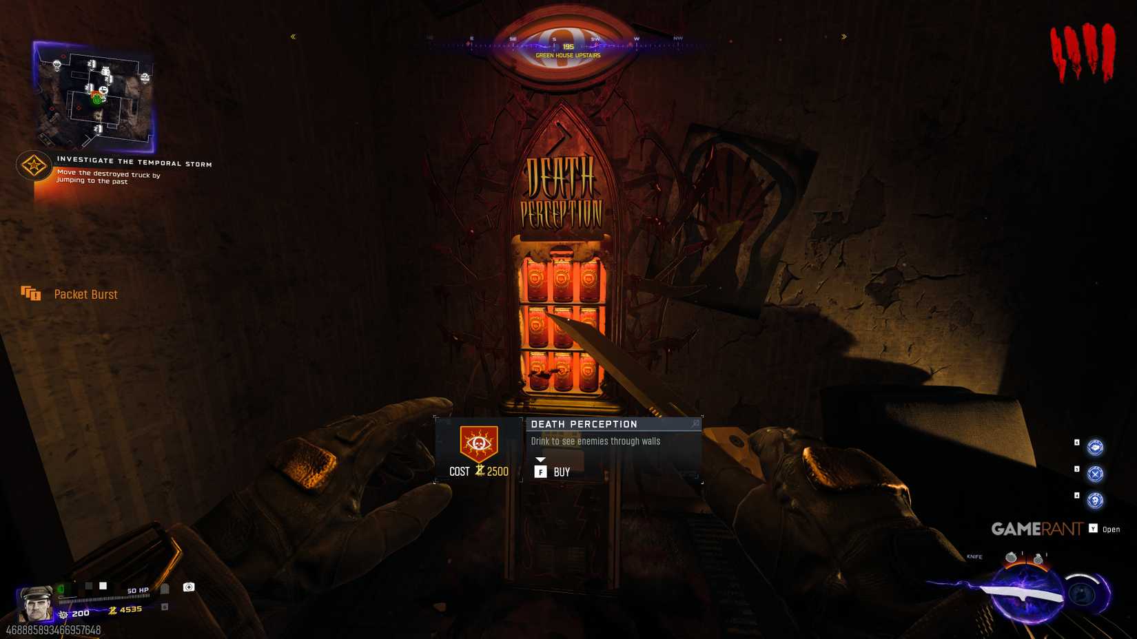 where to find Death Perception - Black Ops 7 Zombies - Paradox Junction