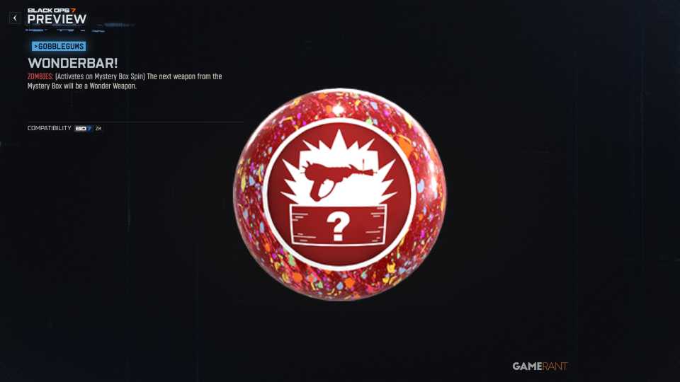Wonderbar GobbleGum - Paradox Junction event reward
