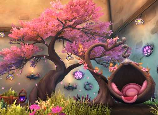 world of warcraft midnight cash shop housing decor spring blossom decor pack