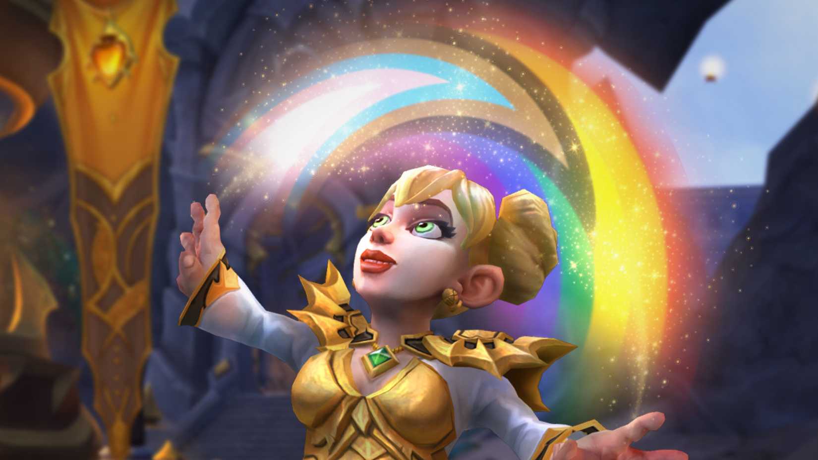 world of warcraft pride month chromie trans gay flag