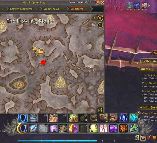 Howling Ridge Wow The Singularity Renown Quartermaster Location in World of Warcraft Midnight