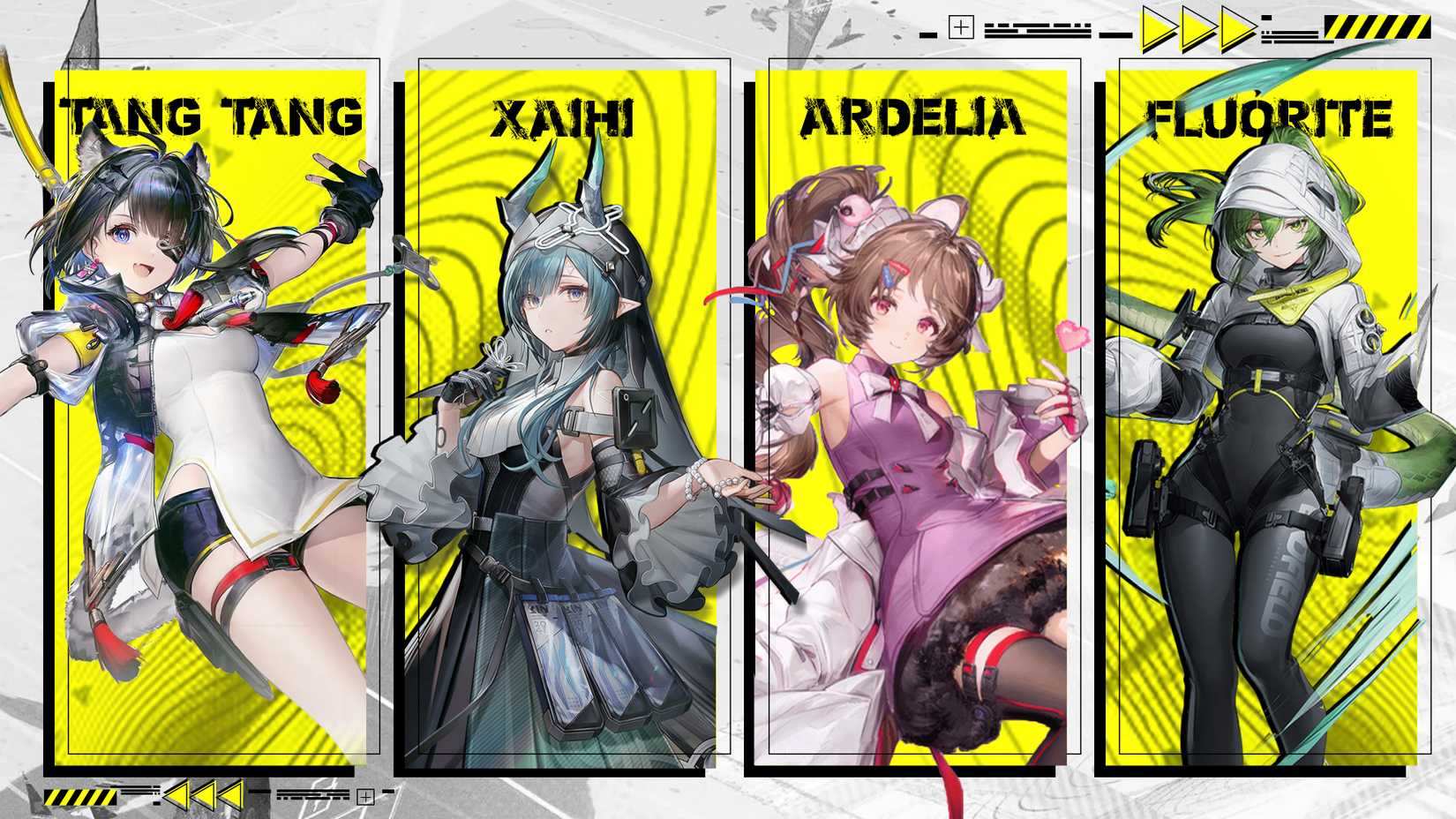 Xaihi-Ardelia-Fluorite-and Tangtang Team In Arknights Endfield