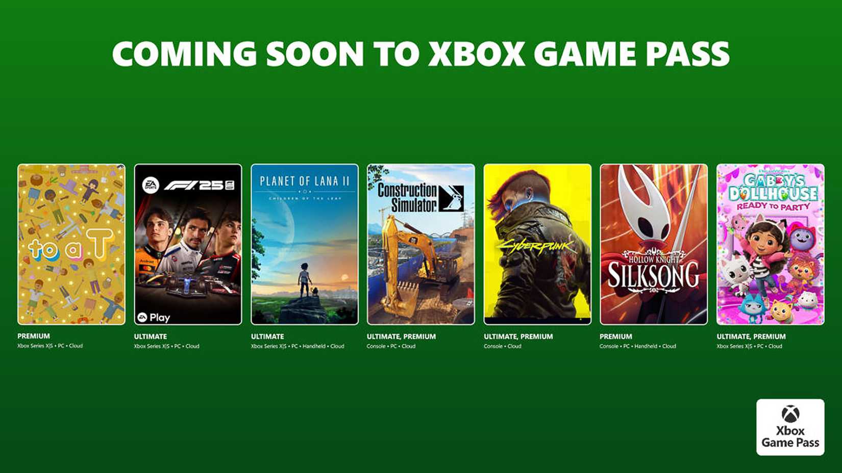 Xbox Game Pass March 2026 Wave 1 Lineup cover collage on green background