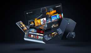 promotional image showing microsoft's gaming ecosystem.