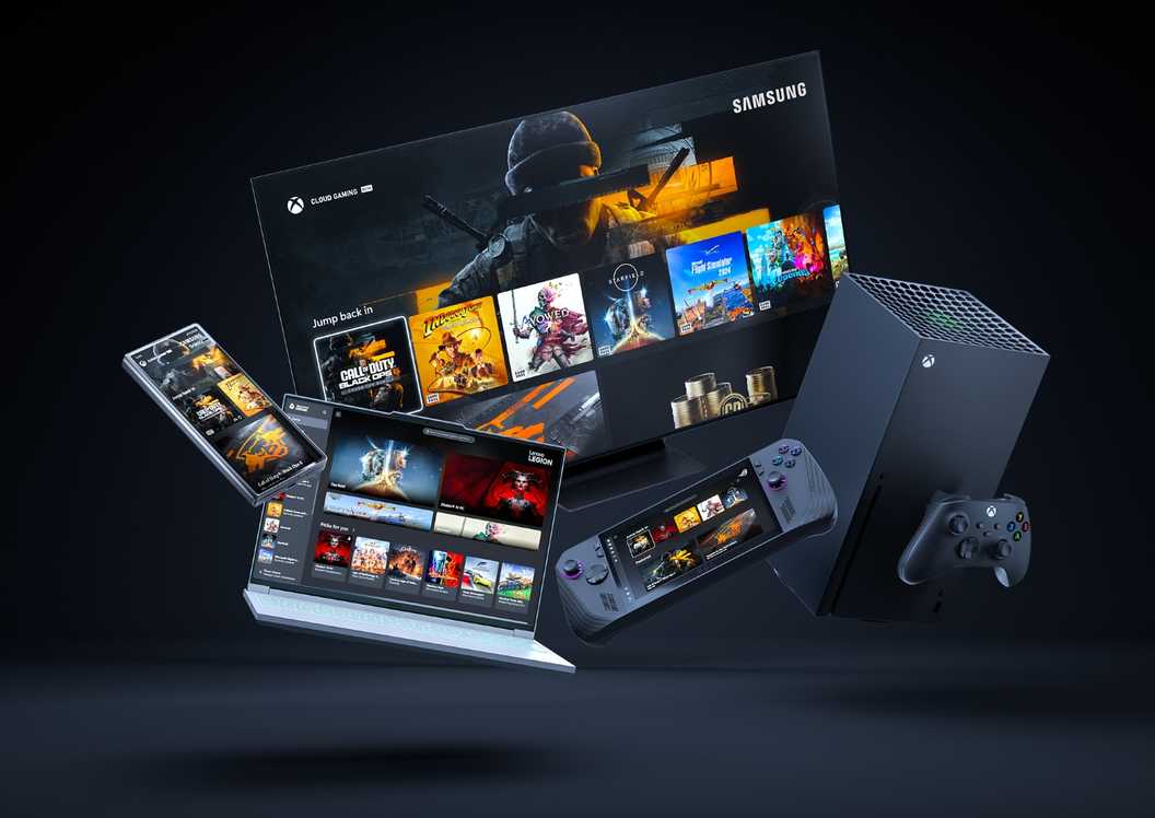 promotional image showing microsoft's gaming ecosystem.