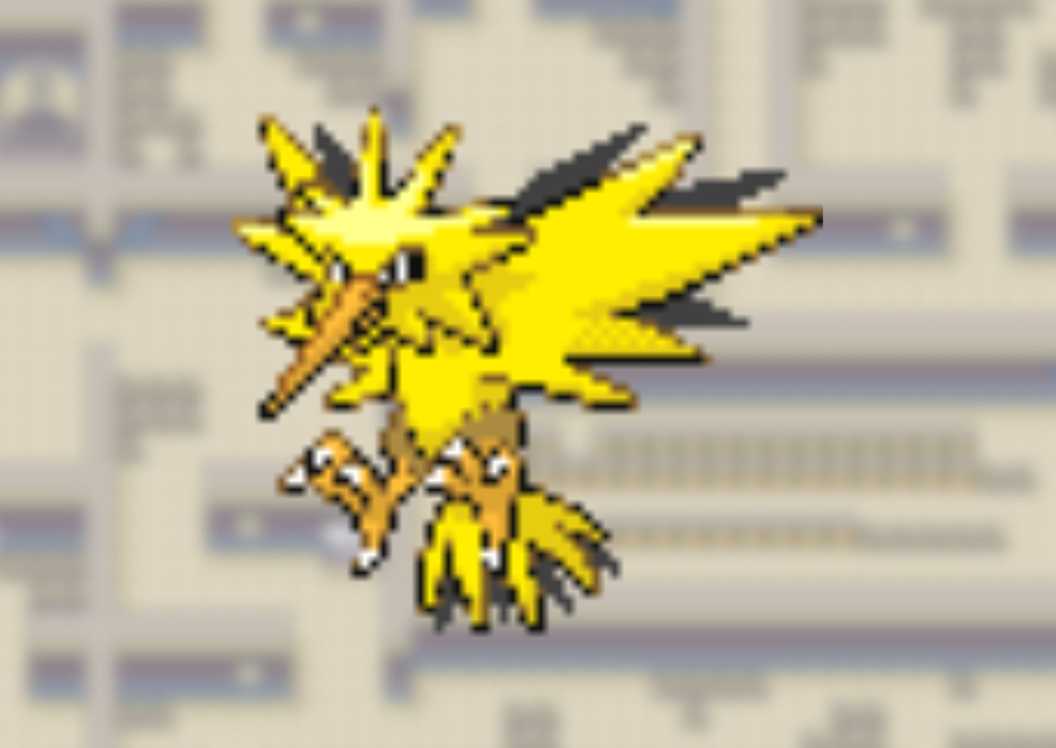 Zapdos di Pokemon FireRed and LeafGreen.