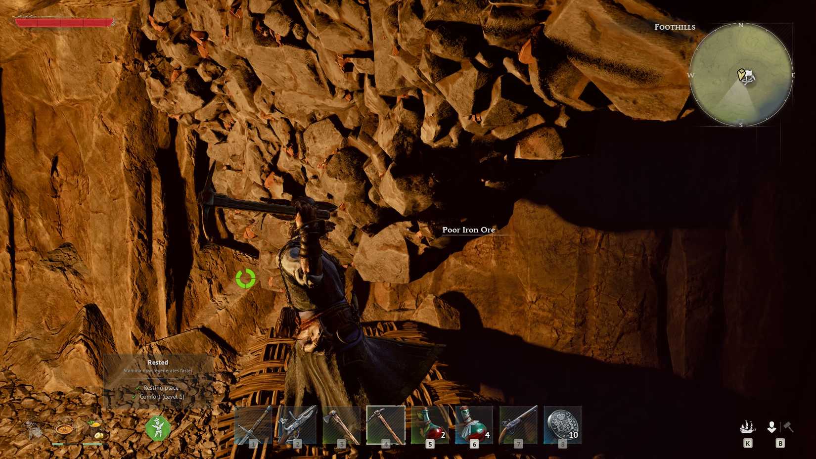 Windrose mine iron on ceiling