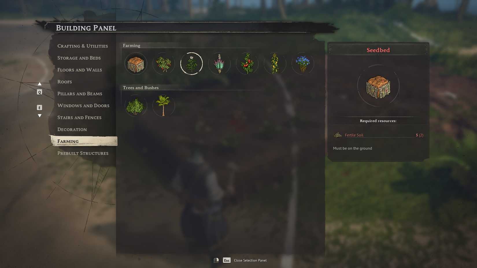 WIndrose Seedbed Crafting