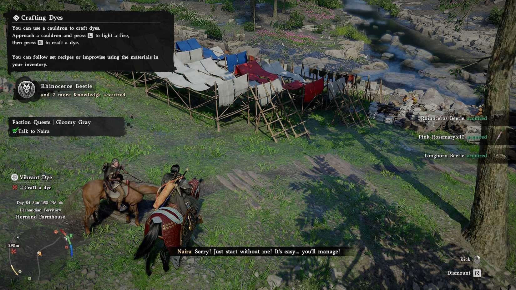 Crimson Desert Naira Vibrant Dye Quest Start