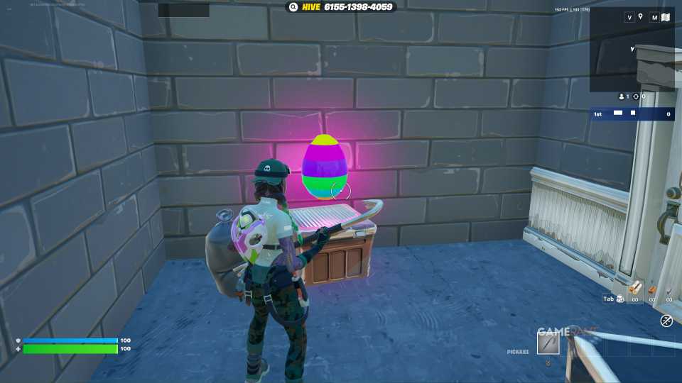 all Easter Egg locations - 1v1 with Every Gun - Fortnite