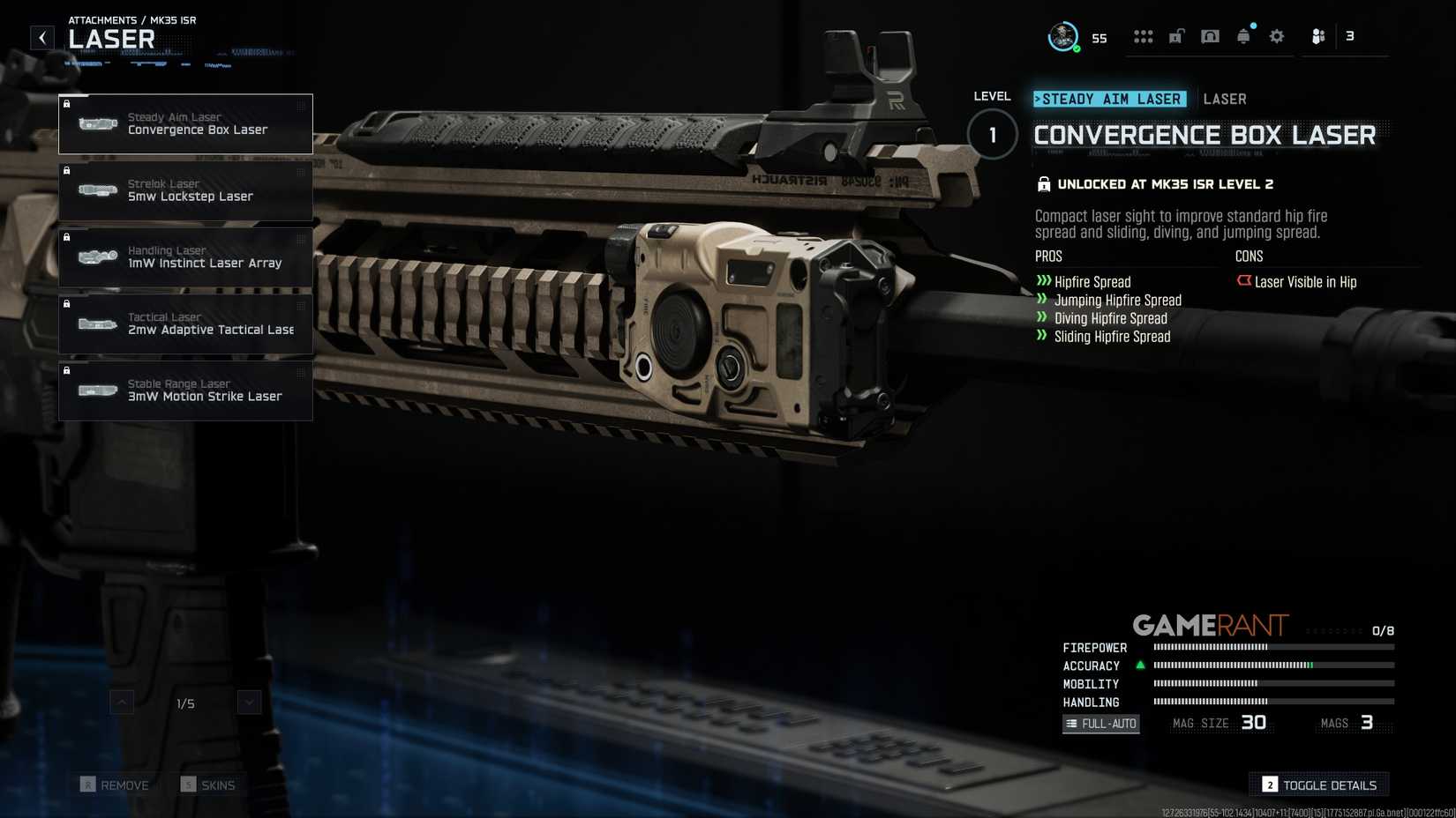 All MK35 ISR Lasers - Black Ops 7