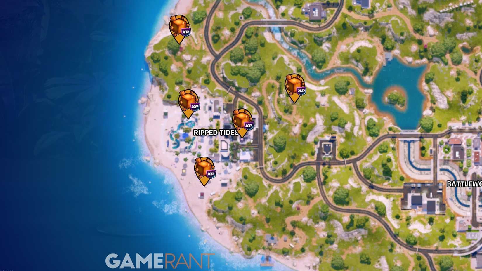 All Ripped Tides Chaos Cube Locations - Fortnite