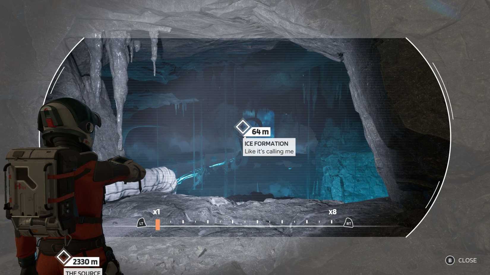 The location of the Ice Formation Secondary Marker in Chapter 10 of Aphelion.
