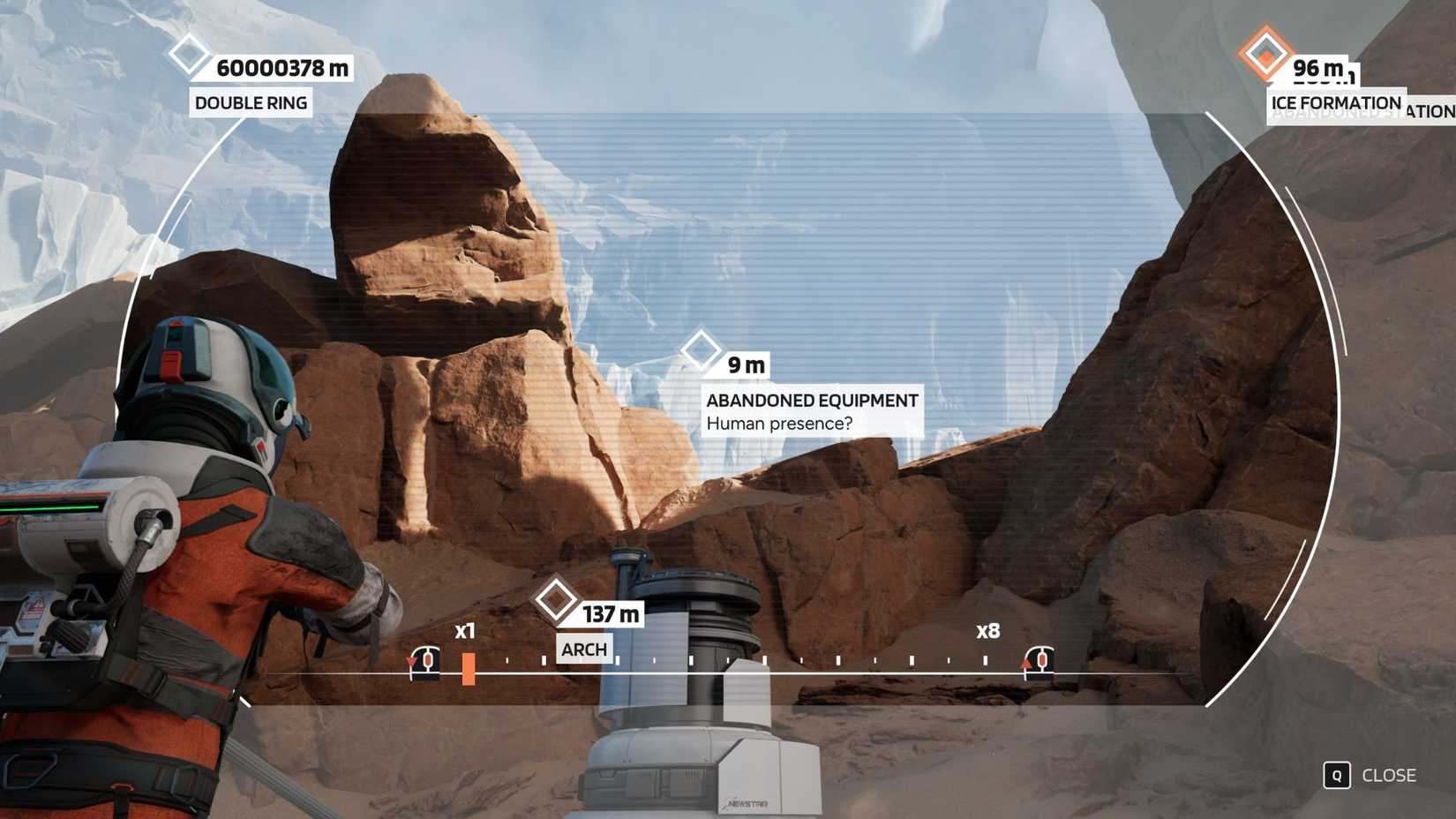 The location of the Abandoned Equipment Secondary Marker in Aphelion's third chapter.