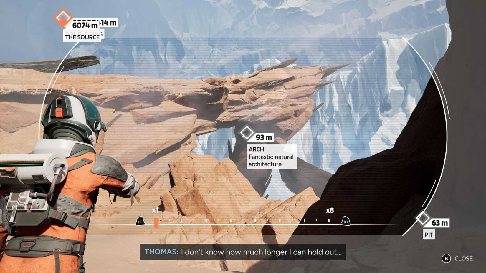 The location of the Arch Secondary Marker in Aphelion's third chapter.