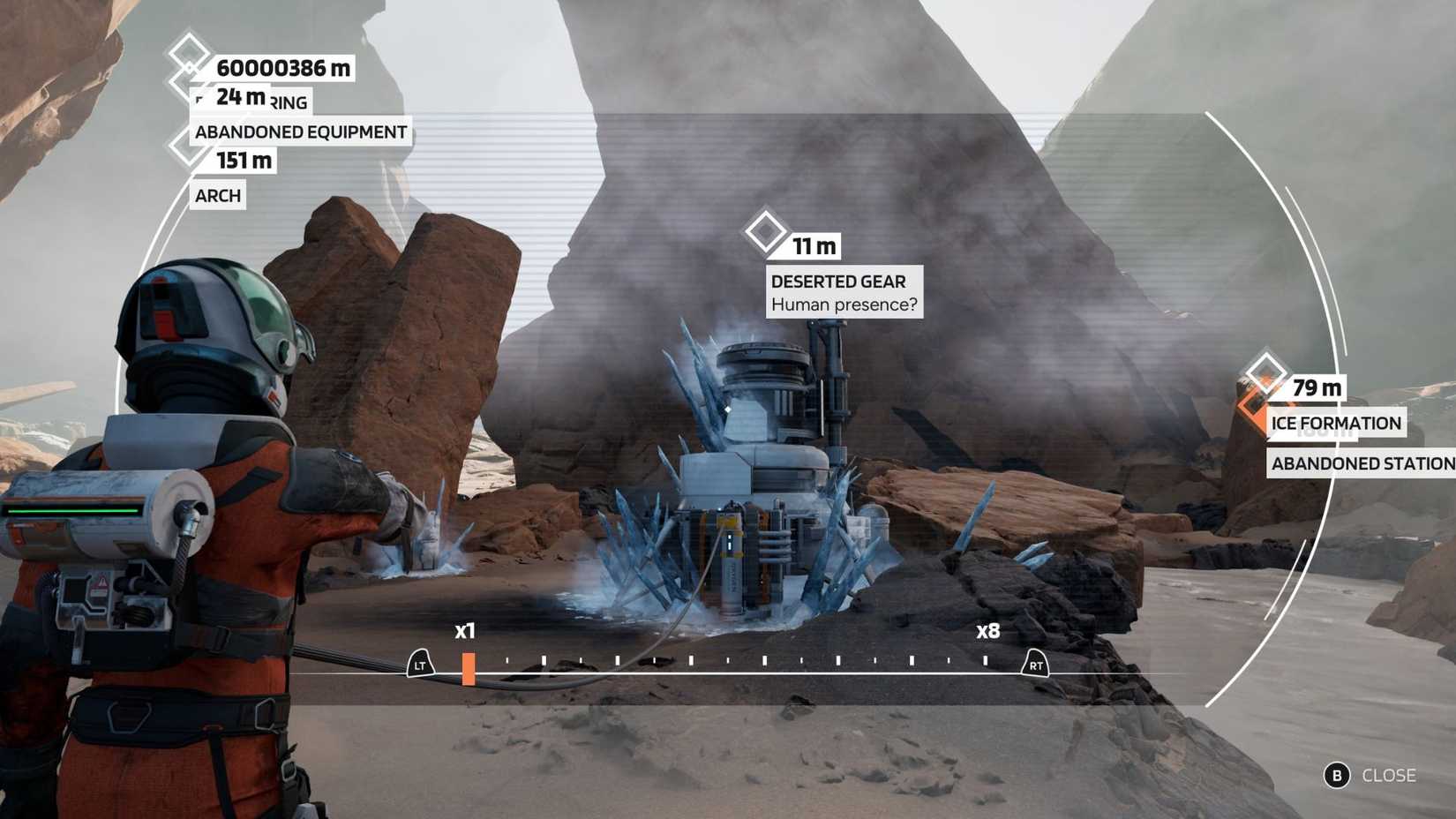 The location of the Deserted Gear Secondary Marker in Aphelion's third chapter.