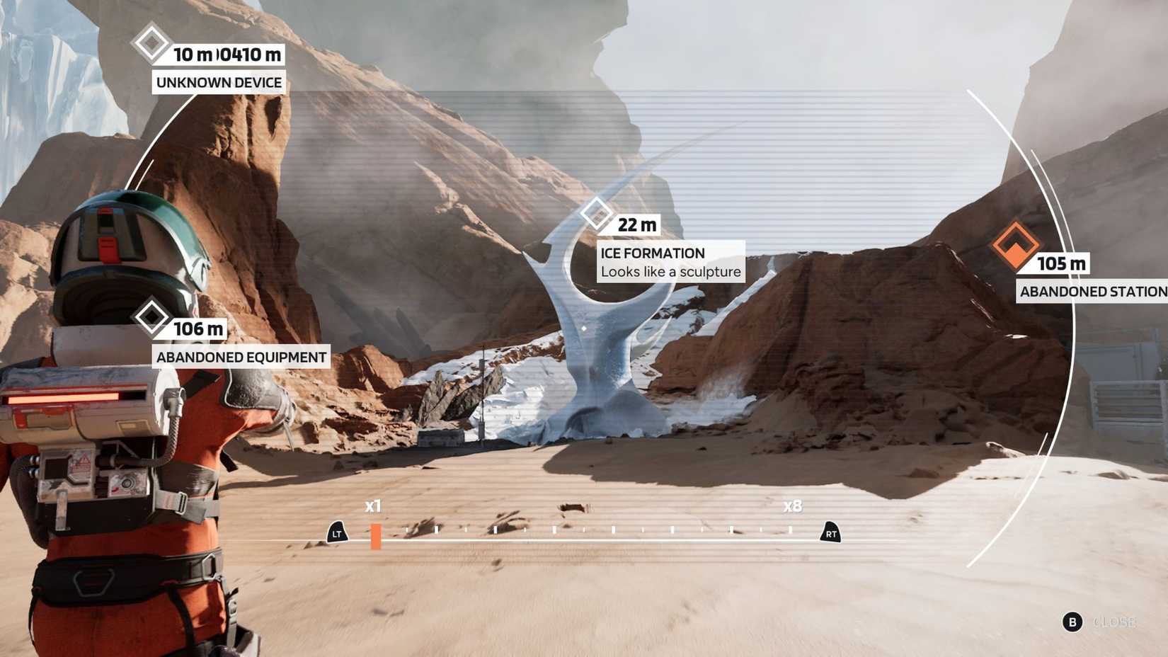 The location of the Ice Formation Secondary Marker in Aphelion's third chapter.