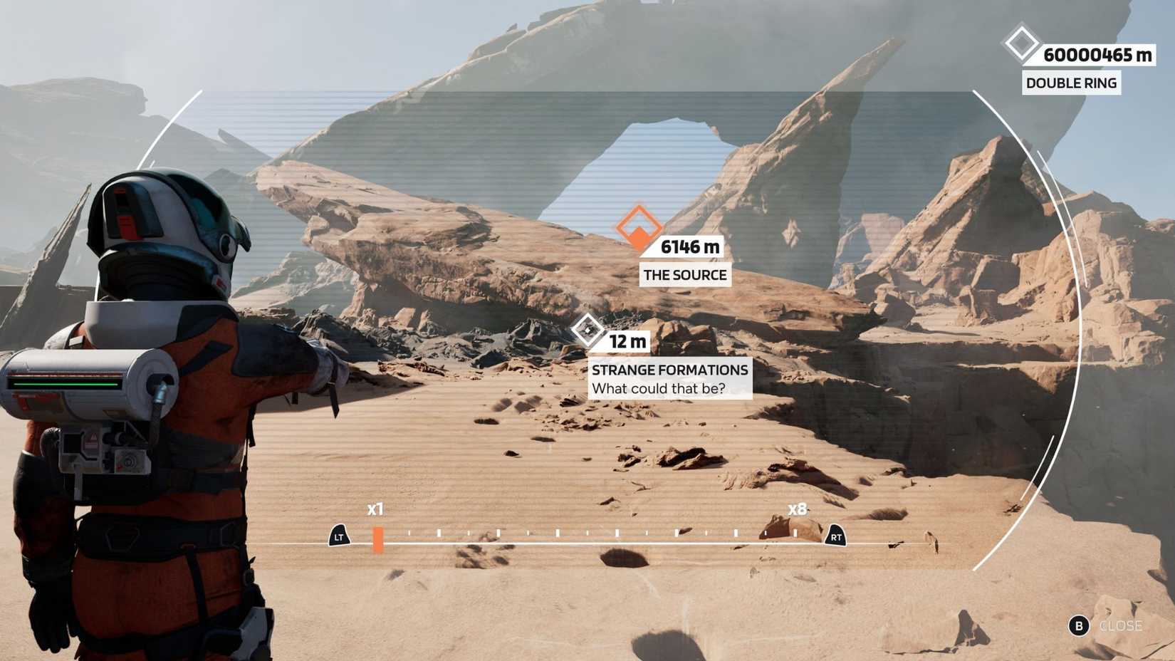 The location of the Strange Formations Secondary Marker in Aphelion's third chapter.
