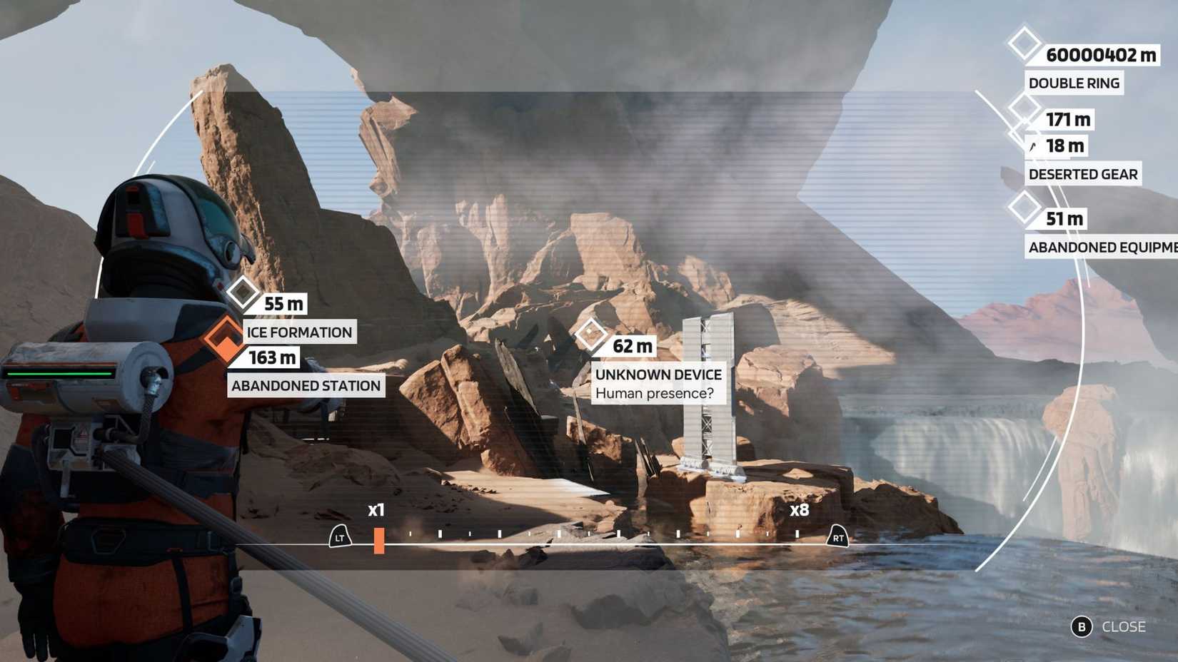 The location of the Unknown Device Secondary Marker in Aphelion's third chapter.