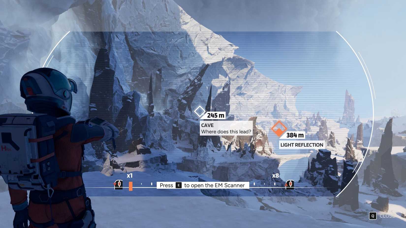 The location of the Cave Secondary Marker in Aphelion's fourth chapter.