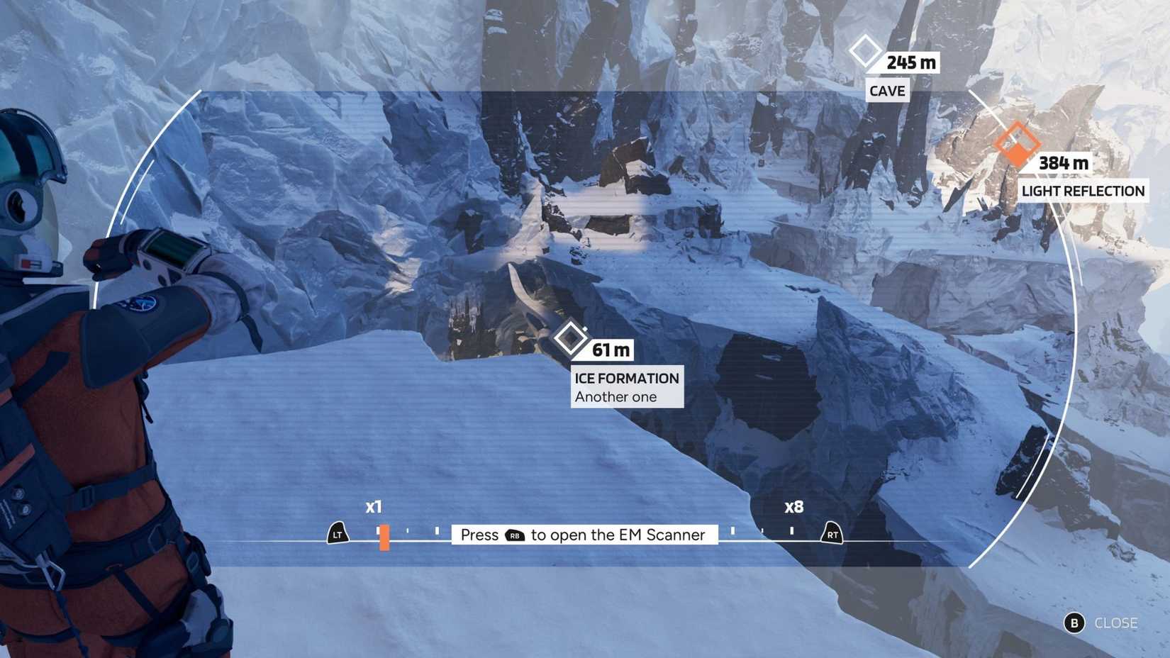 The location of the Ice Formation Secondary Marker in Aphelion's fourth chapter.