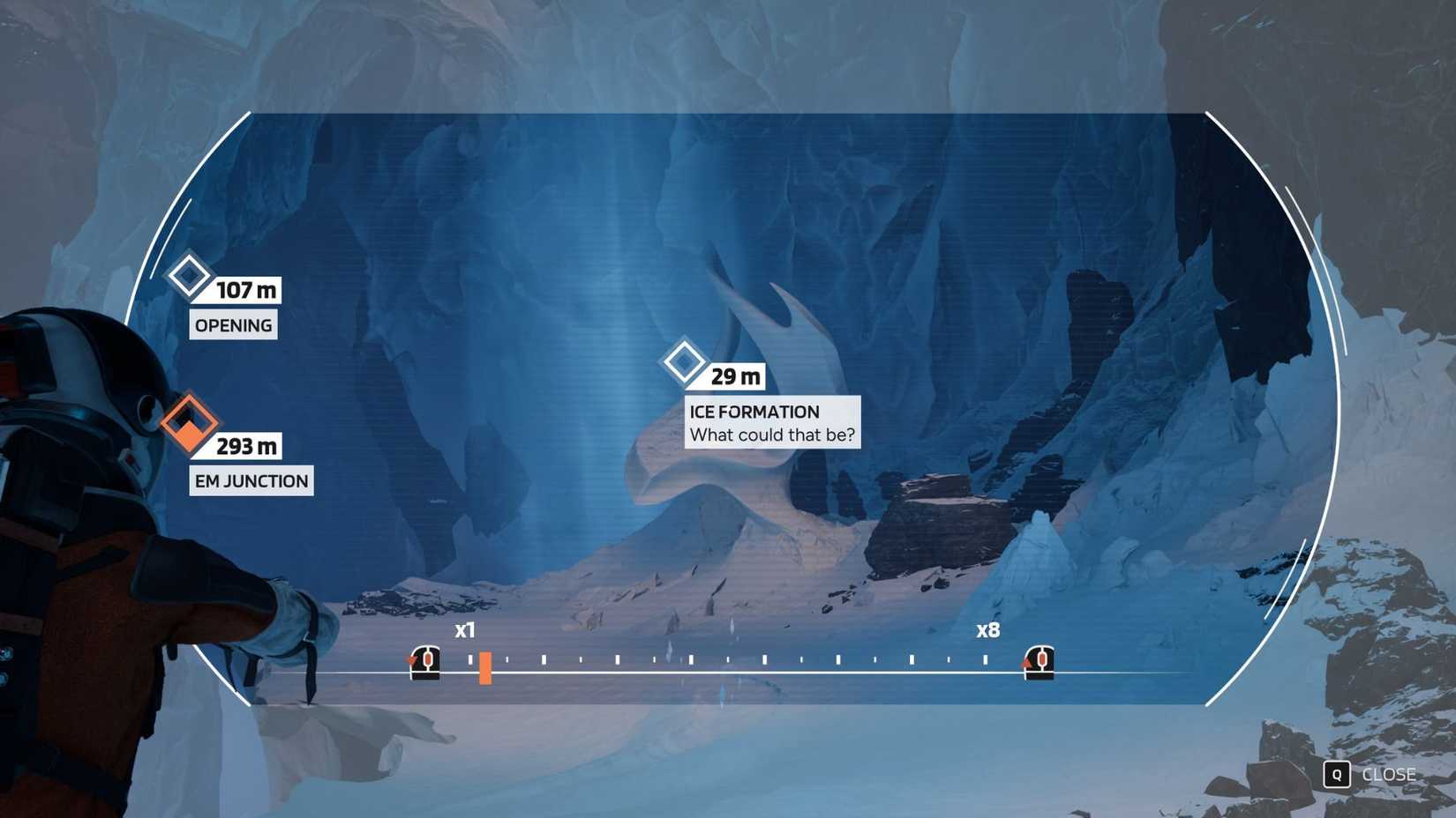 The location of the first Ice Formation Secondary Marker in Aphelion