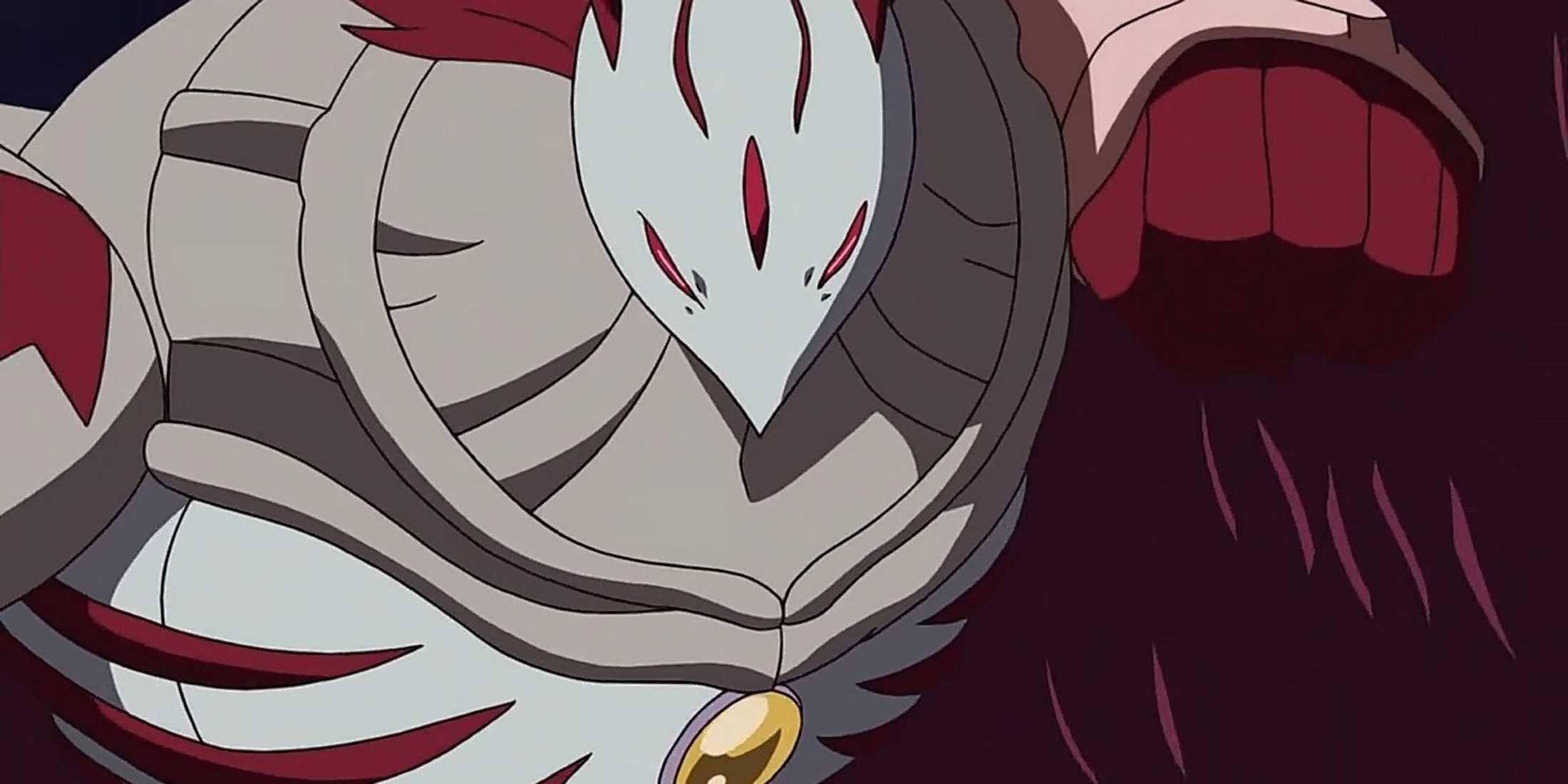 Arkadimon preparing to attack the heroes with his fist.