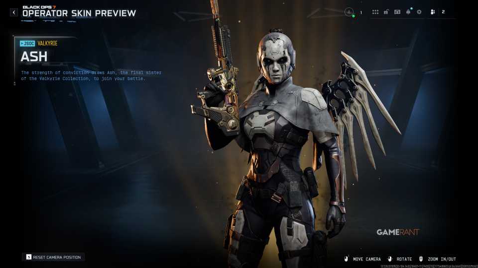 Ash Valkyrie Operator Skin