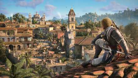 Assassins creed black flag resynchronized character on the roof