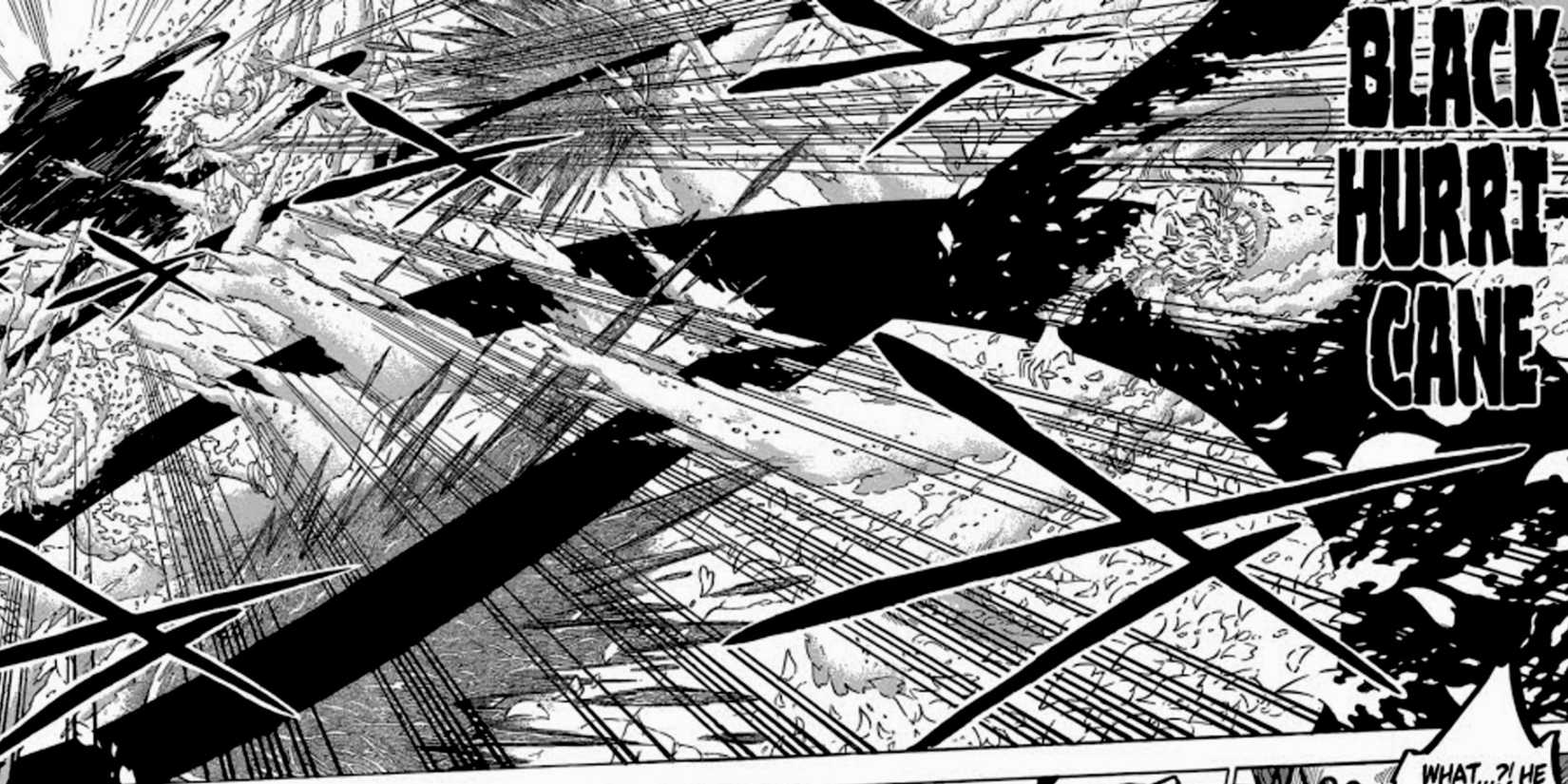 Asta using Black Hurricane on Black Clover