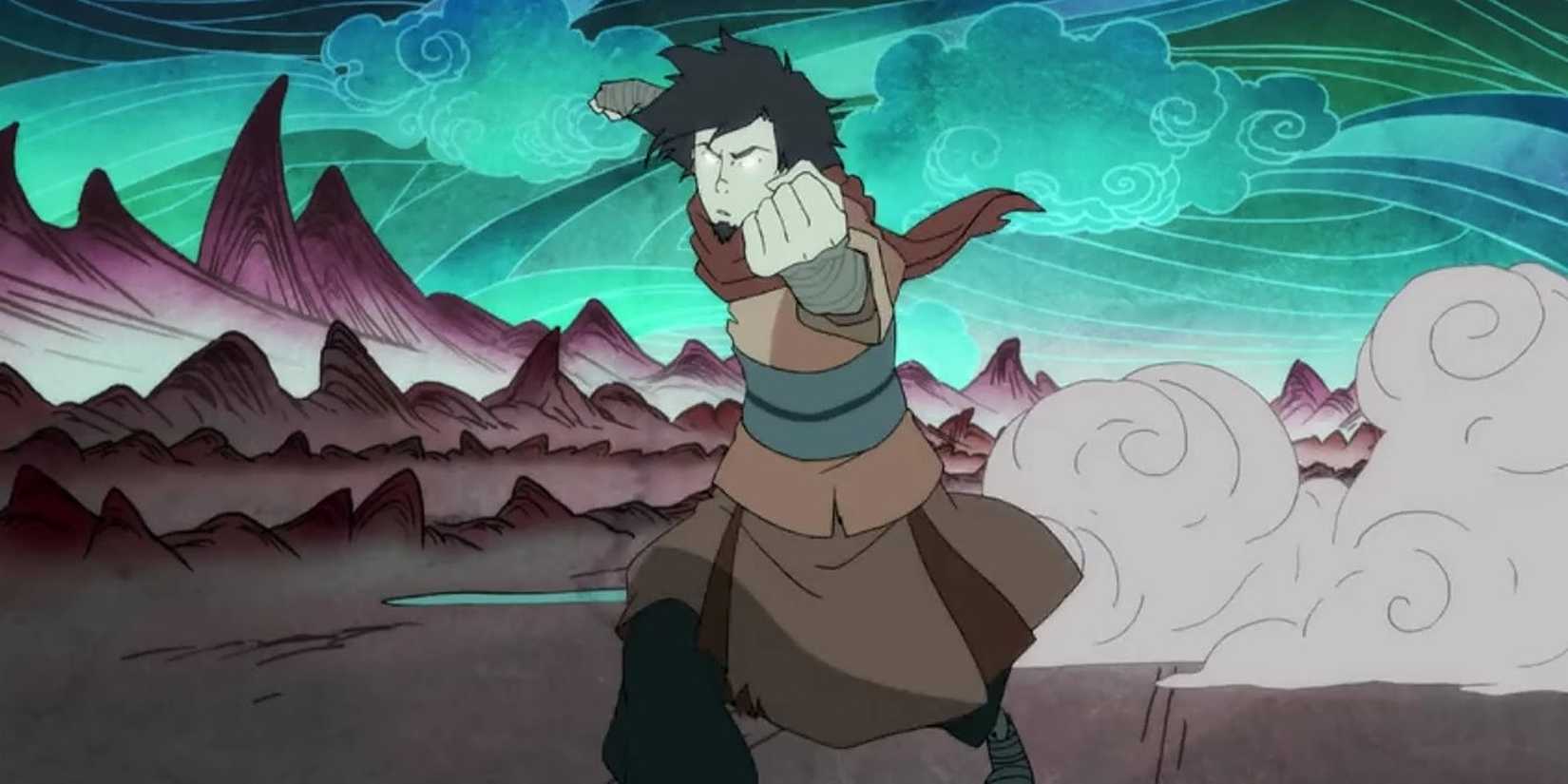 Avatar Wan poses in the spirit world.