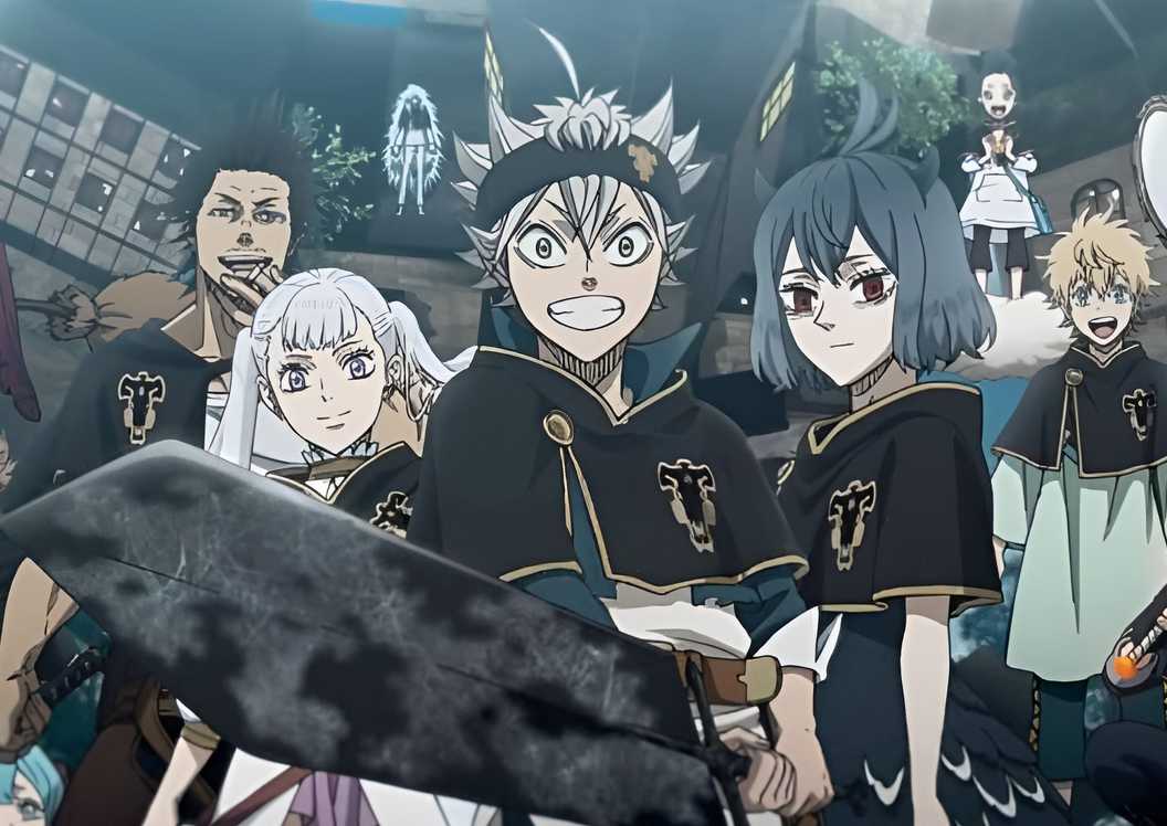 Black Clover regu kesatria sihir peringkat banteng hitam.