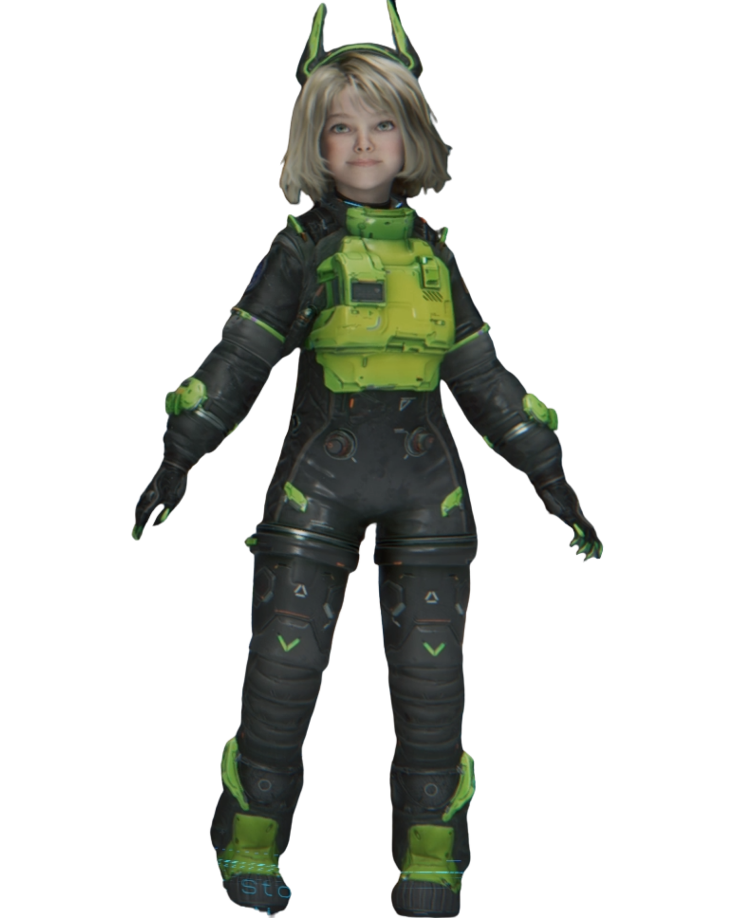 Black neon for Diana Pragmata