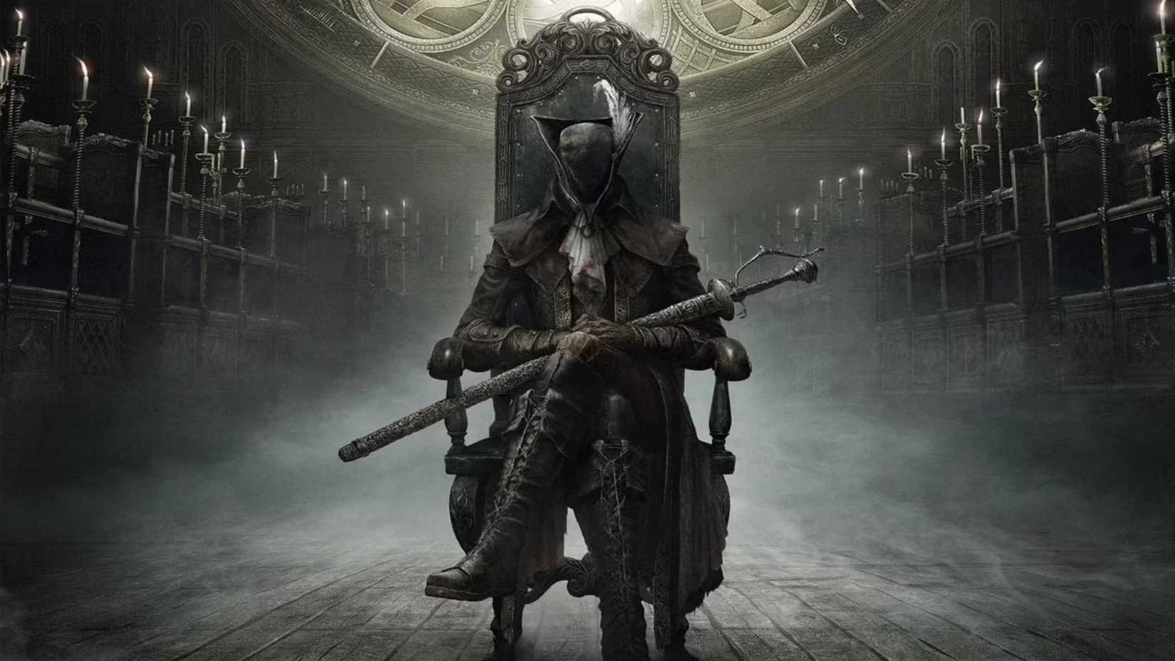 Bloodborne character sits on throne-like chair (1)