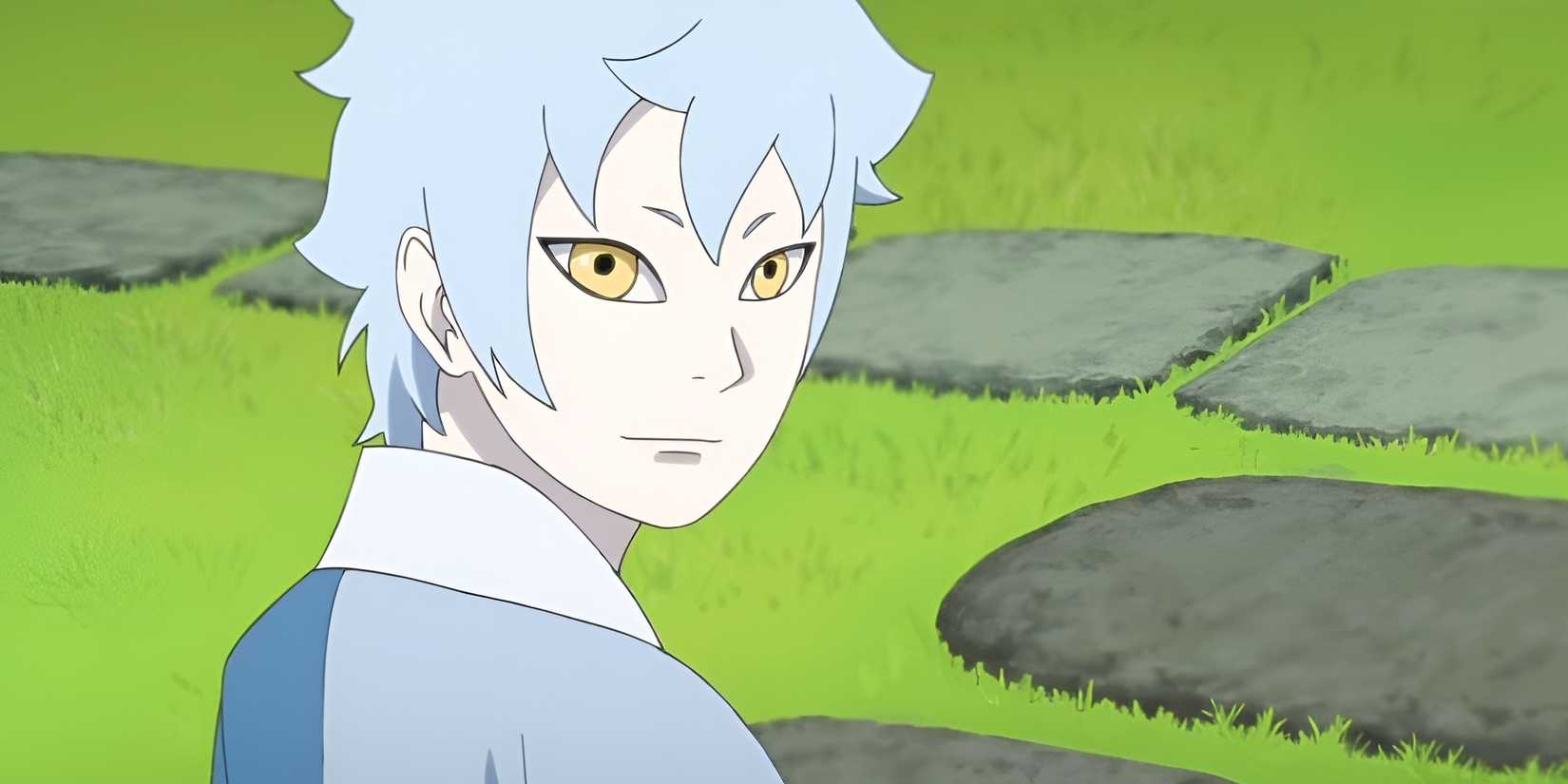 boruto mamushi arc expendable character mitsuki smiling