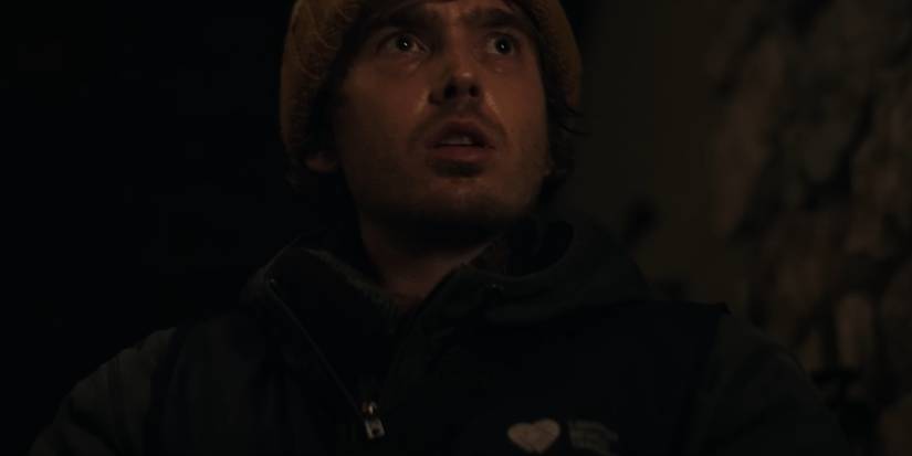 bryan looks up in the resident evil 2026 teaser trailer