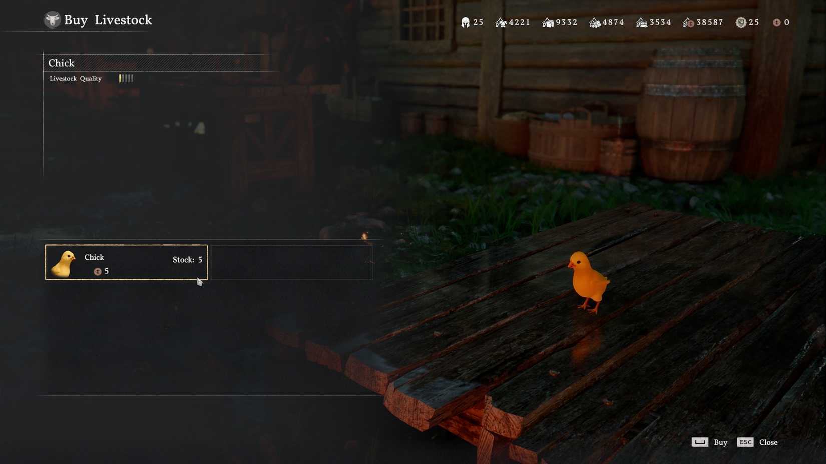 buy chicken hen rooster crimson desert