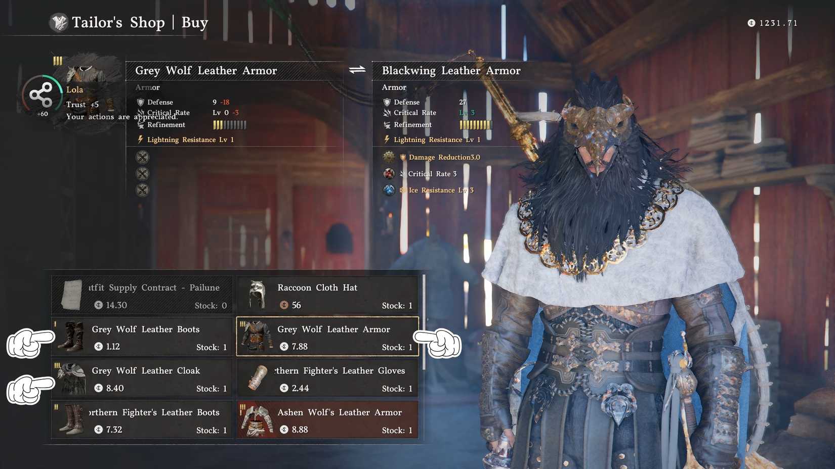 To buy Gray Wolf Armor Set Crimson Desert