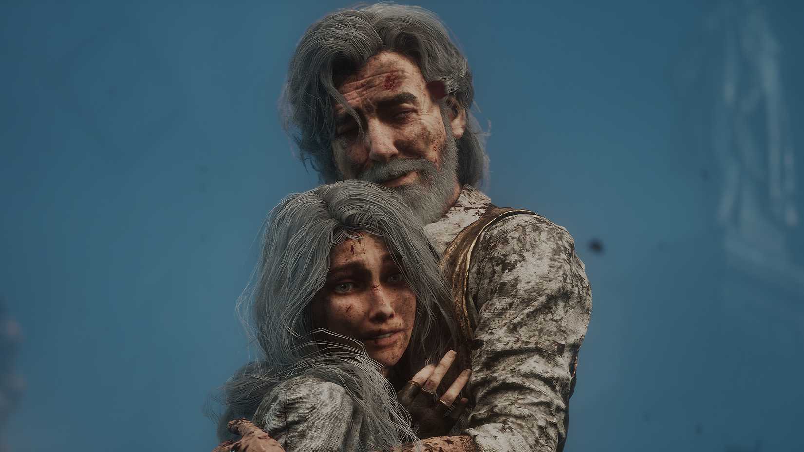 Clair Obscur Expedition 33 Renoir and Maelle hugging