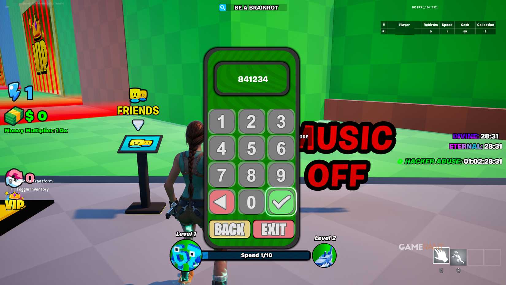 Codes in Be a Brainrot