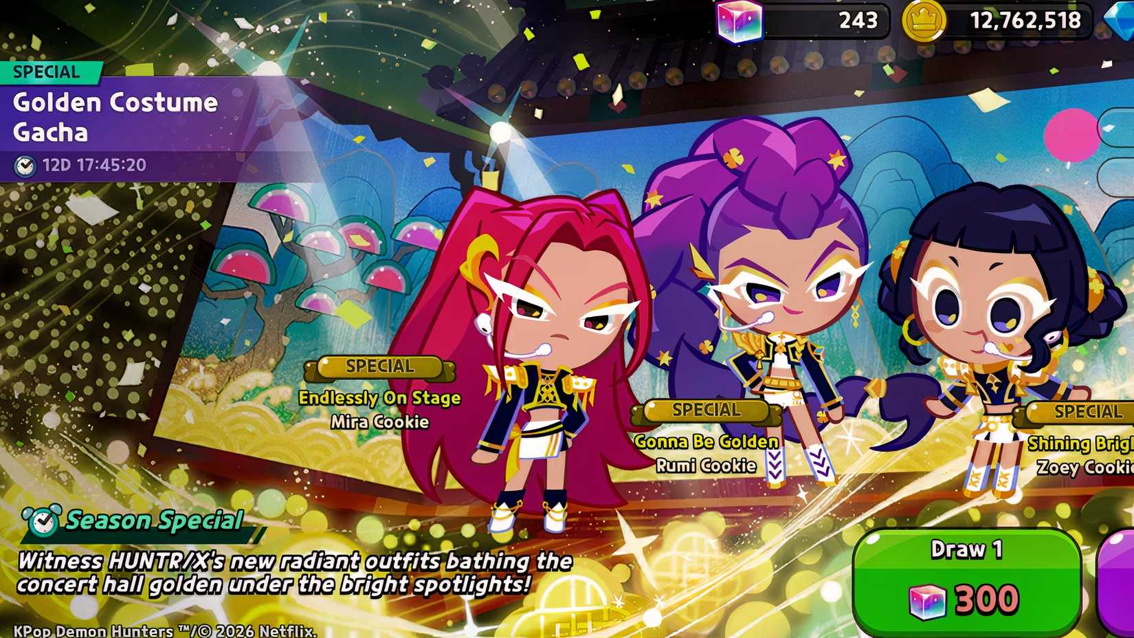 Cookie Run Kingdom All K-Pop Demon Hunter Huntrx Costumes