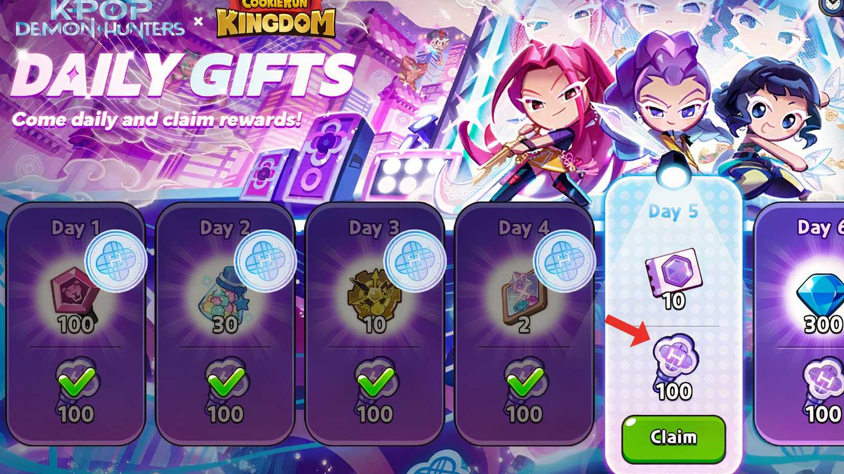 Cookie Run Kingdom Hunters Light Sticks Daily Giveaways