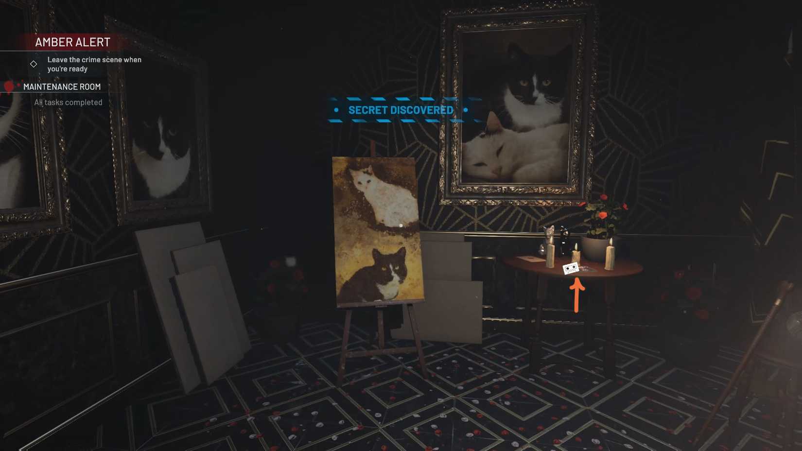 crime-scene-cleaner-act-2-cassette-tape-cd-secret-locations-amber-alert-where-find-how-get-solve-puzzle - cat room