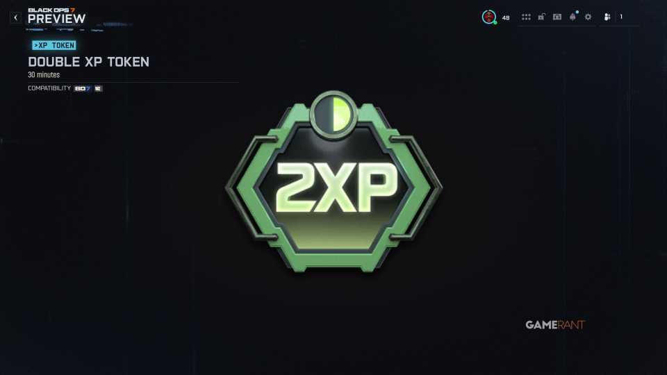 Double XP Tokens (30 minutes) - Lost Outpost event reward