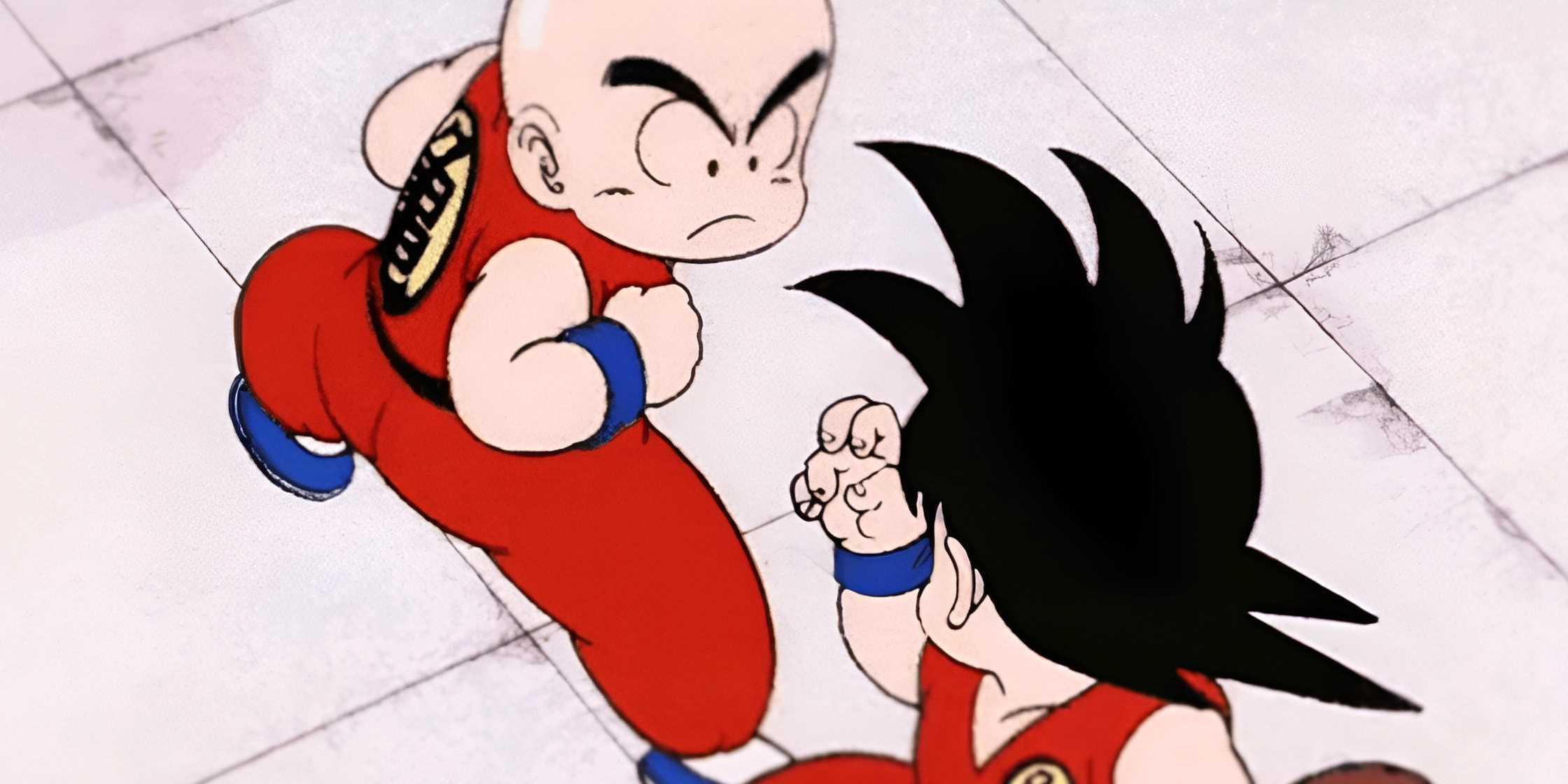 dragon ball times krillin got embarrassed by opponent krillin vs goku